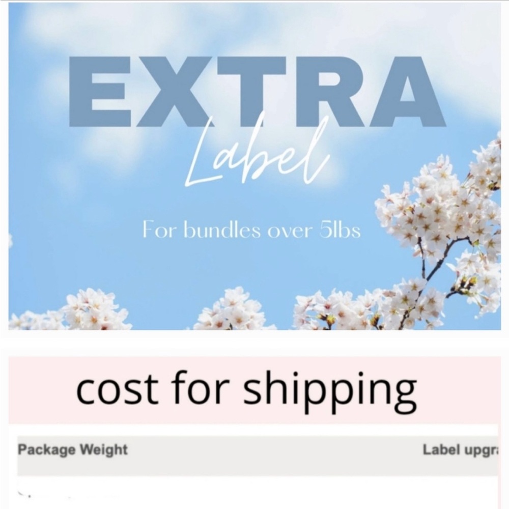 Add this to your cart is your package is over the 5 pound limit.